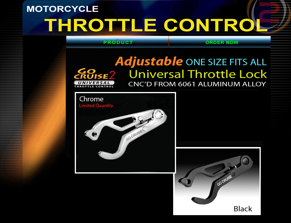 Motorcycle throttle lock Universal